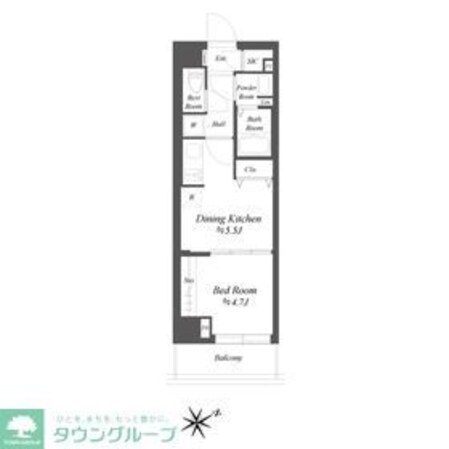 ブランシエスタ品川大井町パークエッジの物件間取画像